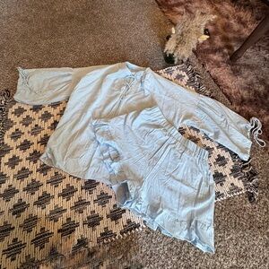 Light Blue Loungewear Set